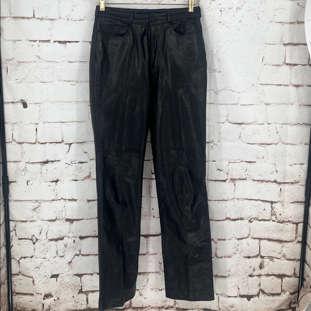 ✨VTG✨70s Leather Pants, Size 6